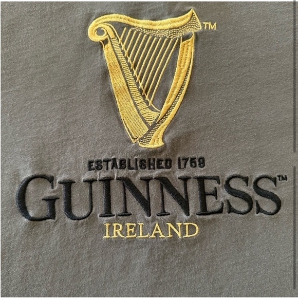 Guinness Embroidered Irish‎ Pewter Official T-Shirt
Harp, Grey, Size L - Picture 4 of 9
